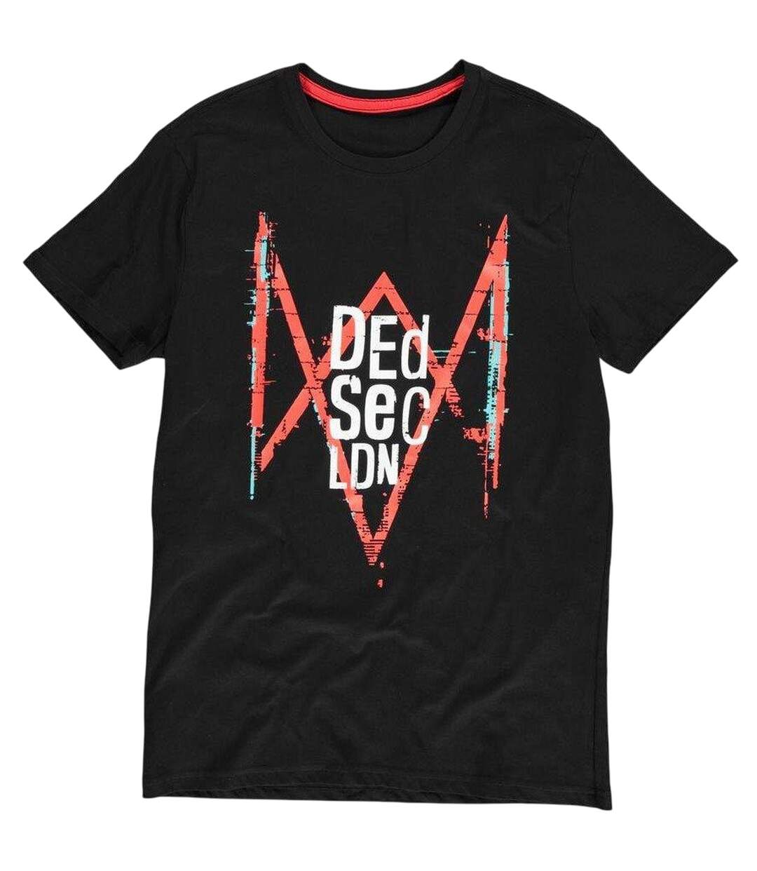T-shirt Motif/style Logo Homme Noir Watch Dogs Legion-2