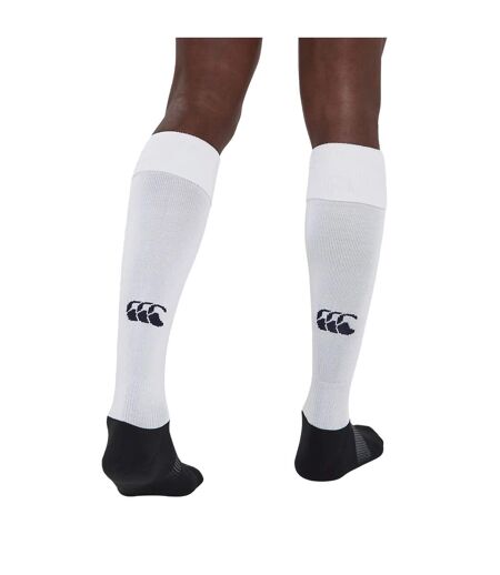 Chaussettes de rugby homme blanc Canterbury