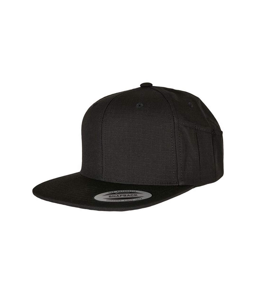 Unisex adult flexfit snapback cap black Yupoong-1