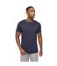T-shirt Shellworth Homme Bleu Marine Crosshatch-2