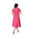 Robe mi-longue femme rose Principles