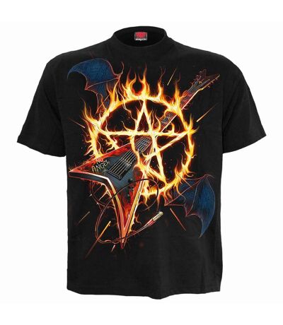 T-shirt hot metal adulte noir Spiral Direct