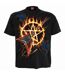 T-shirt hot metal adulte noir Spiral Direct-1