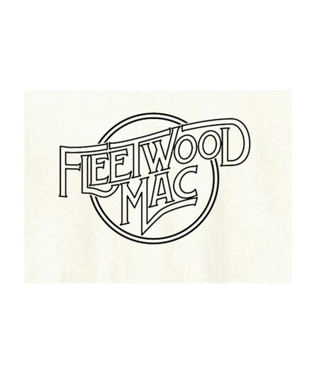 Unisex Adult Line Art Logo Fleetwood Mac T-shirt Vintage White Amplified