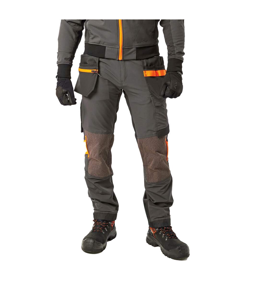 Pantalon De Travail Holster Homme Gris Portwest-1