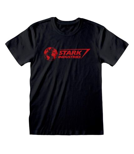 Marvel Unisex Adult Stark Industries T-Shirt (Black/Red) - UTHE142