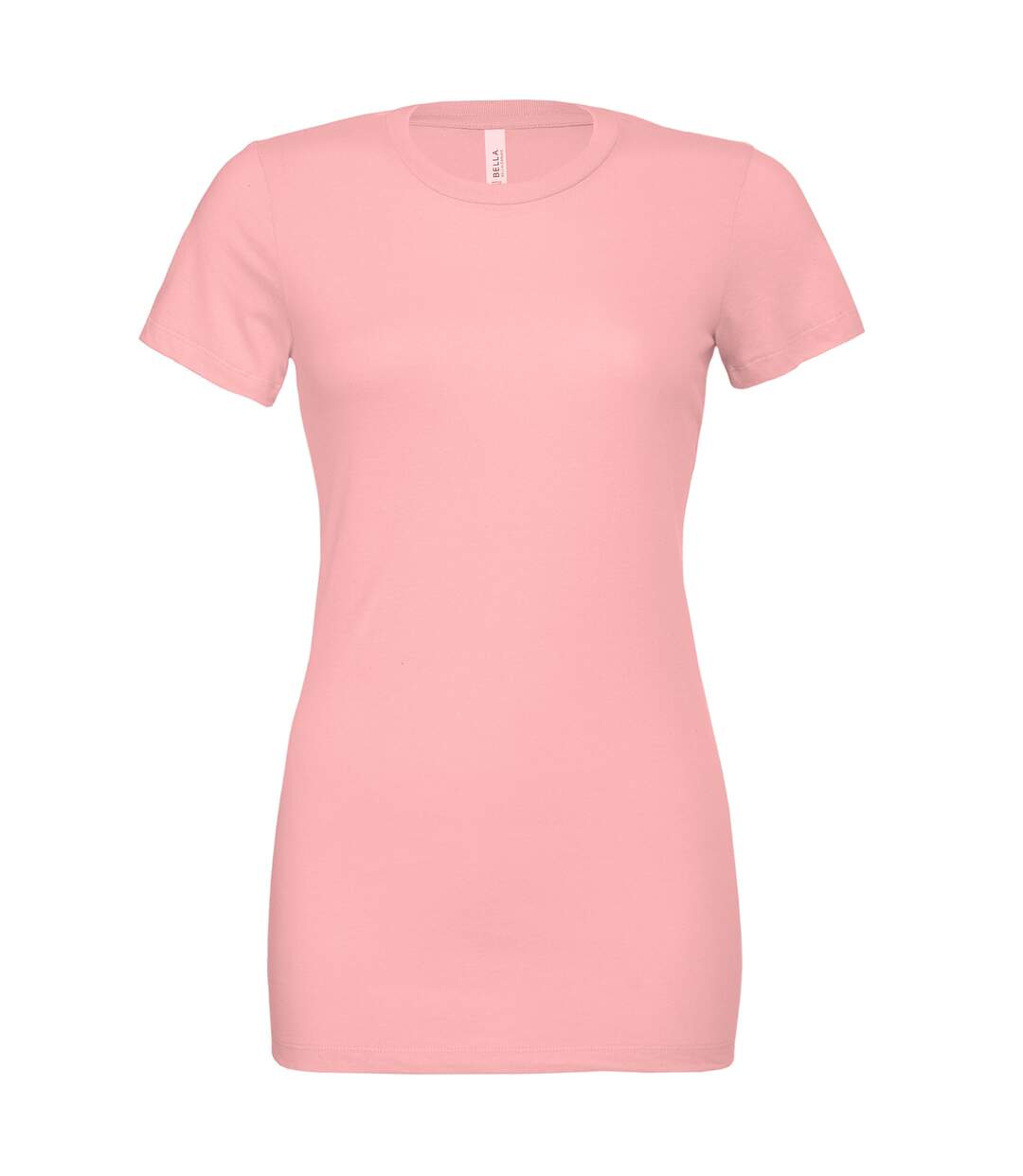 Womens/ladies jersey short-sleeved t-shirt pink Bella + Canvas-1