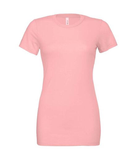 Womens/ladies jersey short-sleeved t-shirt pink Bella + Canvas