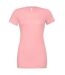 Womens/ladies jersey short-sleeved t-shirt pink Bella + Canvas-1