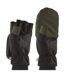 Windproof Cold Weather Convertible Mittens for Men and Women-3