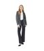 Womens/ladies stripe patch pocket blazer grey Dorothy Perkins