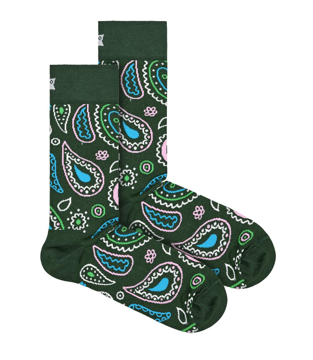 Happy Socks - Unisex Novelty Paisley Design Socks-1