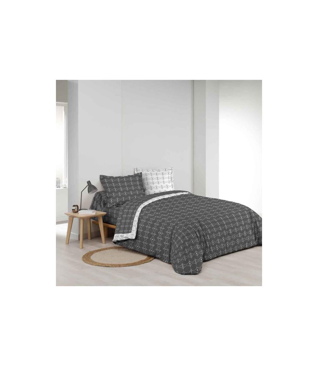 Housse de Couette Aristide 240x220cm Anthracite