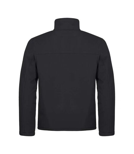 Mens Padded Soft Shell Jacket Black Clique
