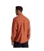 Mens Checked Long-sleeved Shirt Potters Clay Craghoppers-2