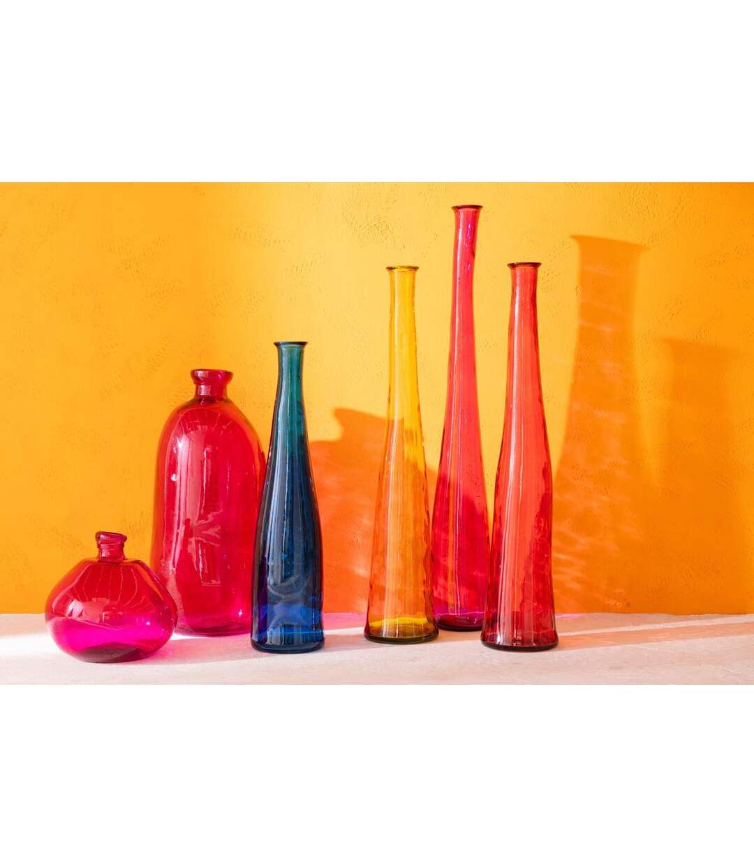 Vase Bulle en Verre Mexican 32cm Fuchsia-3