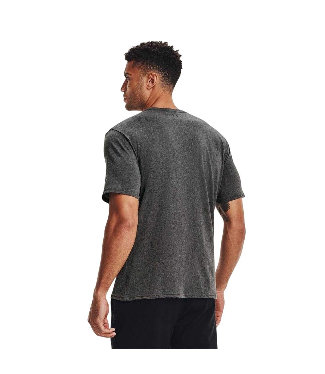 T-shirt Motif/style Logo Sur Poitrine Sportstyle Homme Gris Foncé Chiné Under Armour-3