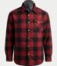 CHALLENGER BRUNO13 — Surchemise flanelle doublée rouge/noir : la chaleur garantie au style bûcheron-5
