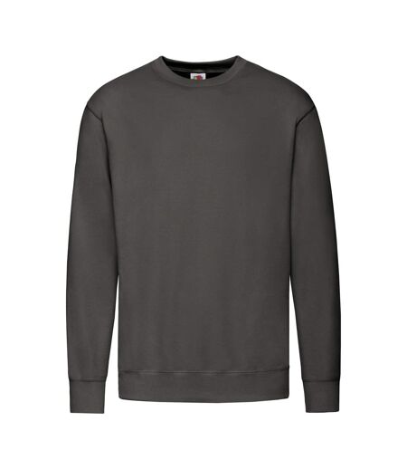 Sweat Manches Cousues Adulte Graphite Clair Fruit Of The Loom