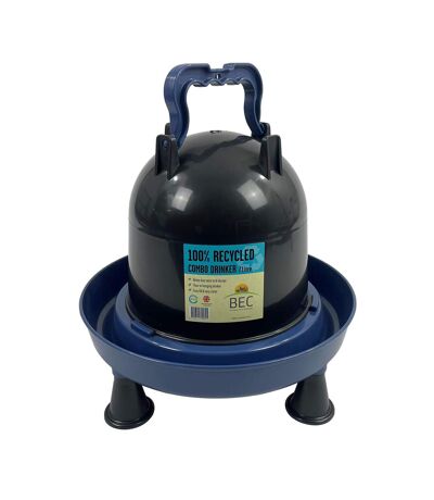 Distributeur d'eau pour oiseaux taille unique noir / bleu Bec Feeders