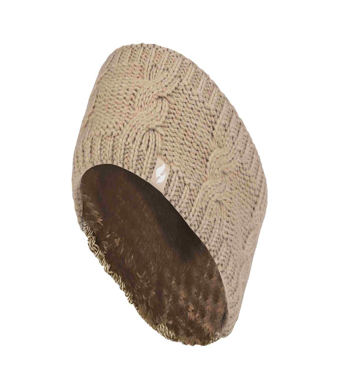 Heat Holders - Femme Tricot Large Polaire Chaud Hiver Cache Oreilles Bandeau-2