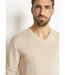 Pull col V manches longues coton-4