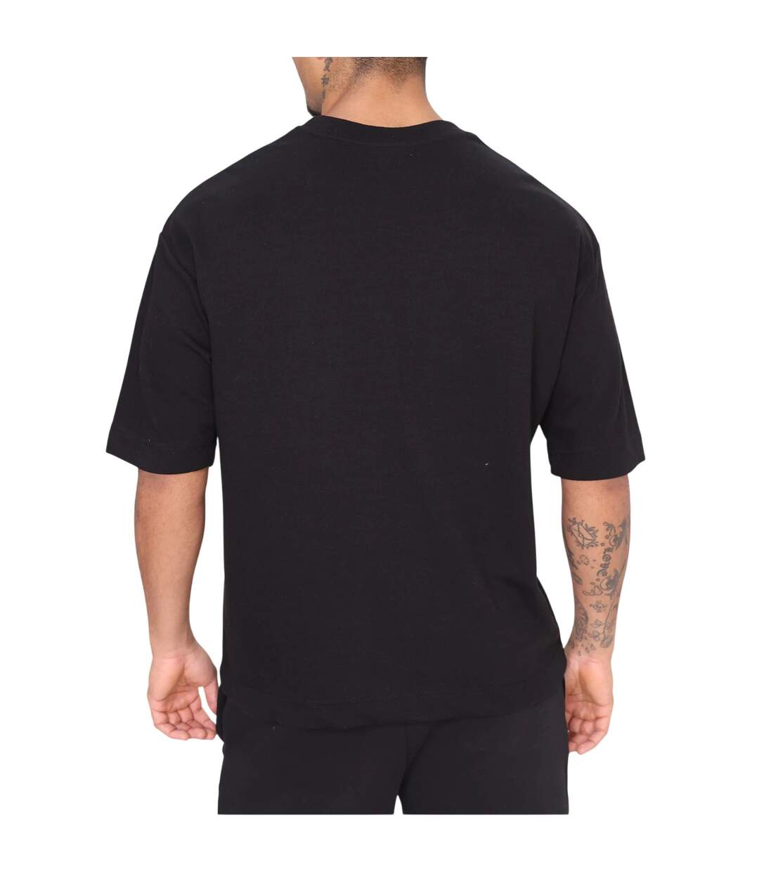 T-shirt Motif/style Graffiti Homme Noir Rose London-3