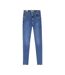 Womens/ladies Mile High Cotton Blend Super Skinny Jeans Denim Blue Denim Levis-2