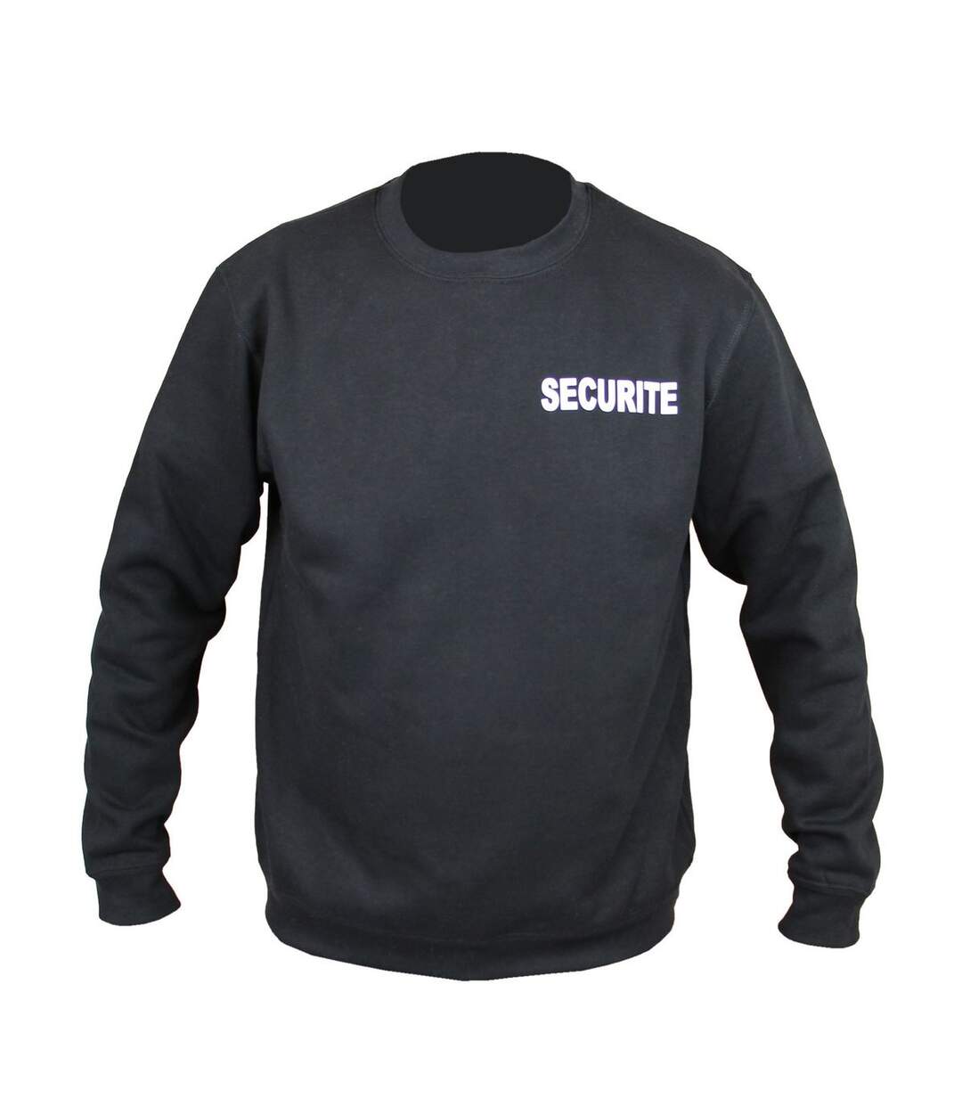 Sweat shirt unisexe marquage recto verso SECURITE - noir-3