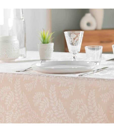 Nappe Jacquard Imprimé Doriane 140x240cm Naturel