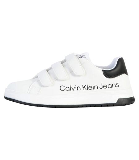 Basket Cuir Calvin Klein Jeans Juniors Low Cut Velcro