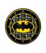 Batman Logo Wall Clock (Black/Yellow) (One Size)