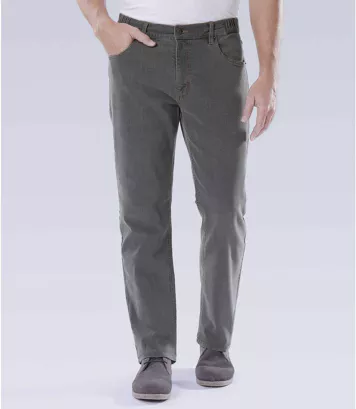 Le Jean Regular Stretch Confort Gris
