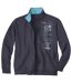 Men's Blue Brushed Fleece Jacket