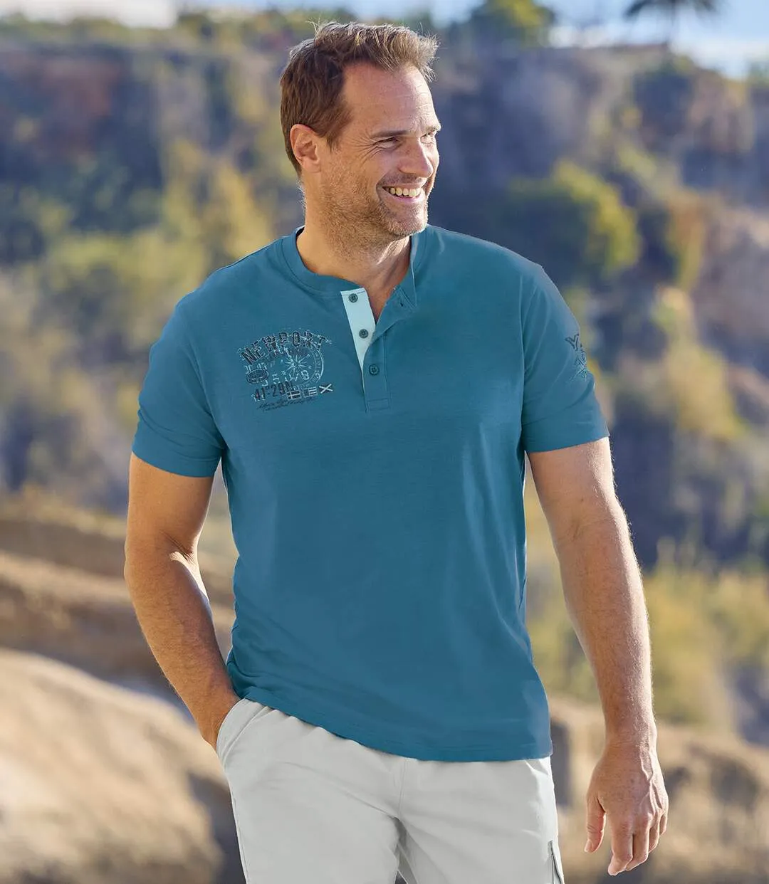 Le Lot de 2 Tee-Shirts Col Boutonné-3