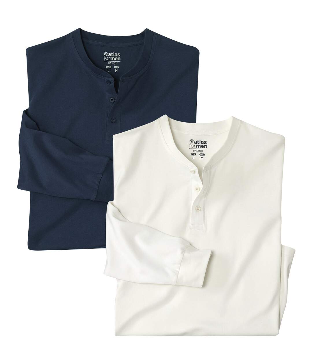 2er-Pack Henleyshirts Outdoor 