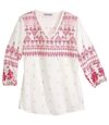 Bluse aus Voile mit Folk-Print Atlas For Men