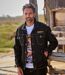 Men's Black Denim Jacket-2