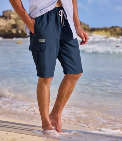 Lot de 2 Bermudas Microfibre Confort