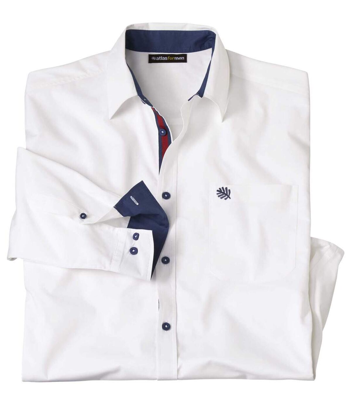 Wit popeline overhemd van Atlas For Men®  Atlas For Men