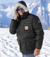 Parka do arktické zimy s kapucí lemovanou umělou kožešinou Atlas For Men