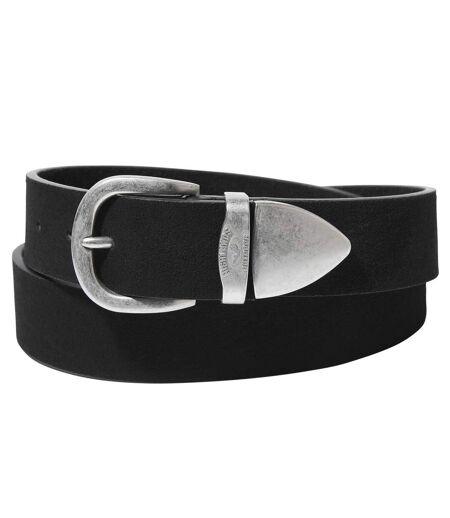 Men's Authentic Black Leather Belt