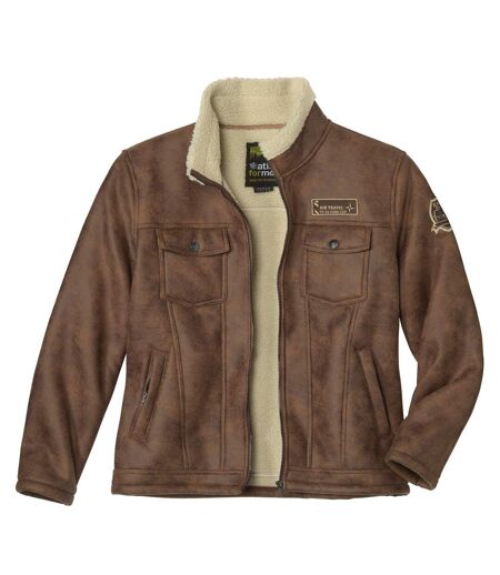 Le Blouson Aviateur Suédine Fourré Sherpa