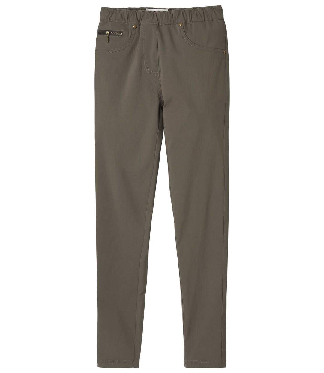 Kaki stretch tregging-4
