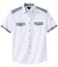 Fehér ing chambray anyagú részletekkel-2