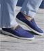 Men's Blue Elasticated Denim Loafers