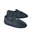 Men's Grey Faux-Suede Slippers with Fleece Lining