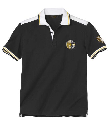 Men's Black Piqué Polo Shirt
