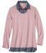 Women's Pink 2-In-1 Sweater 