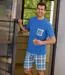 Le Pyjashort Col Rond Bleu-2